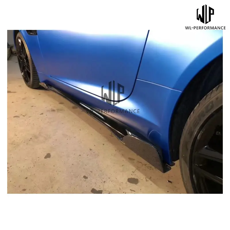 F-type Высокое качество углеродного волокна Гоночные Авто боковые юбки фартук для тела для Jaguar F-type автостайлинг 14-15