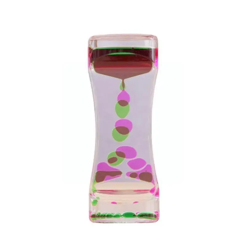 Autistic Sensory Toys Liquid Motion Bubbler Timer Colorful Liquid Bubbler ADHD Fidget Toy Calm Relax Desk Toy for Kids fidget toys stress relief toys childrens toys