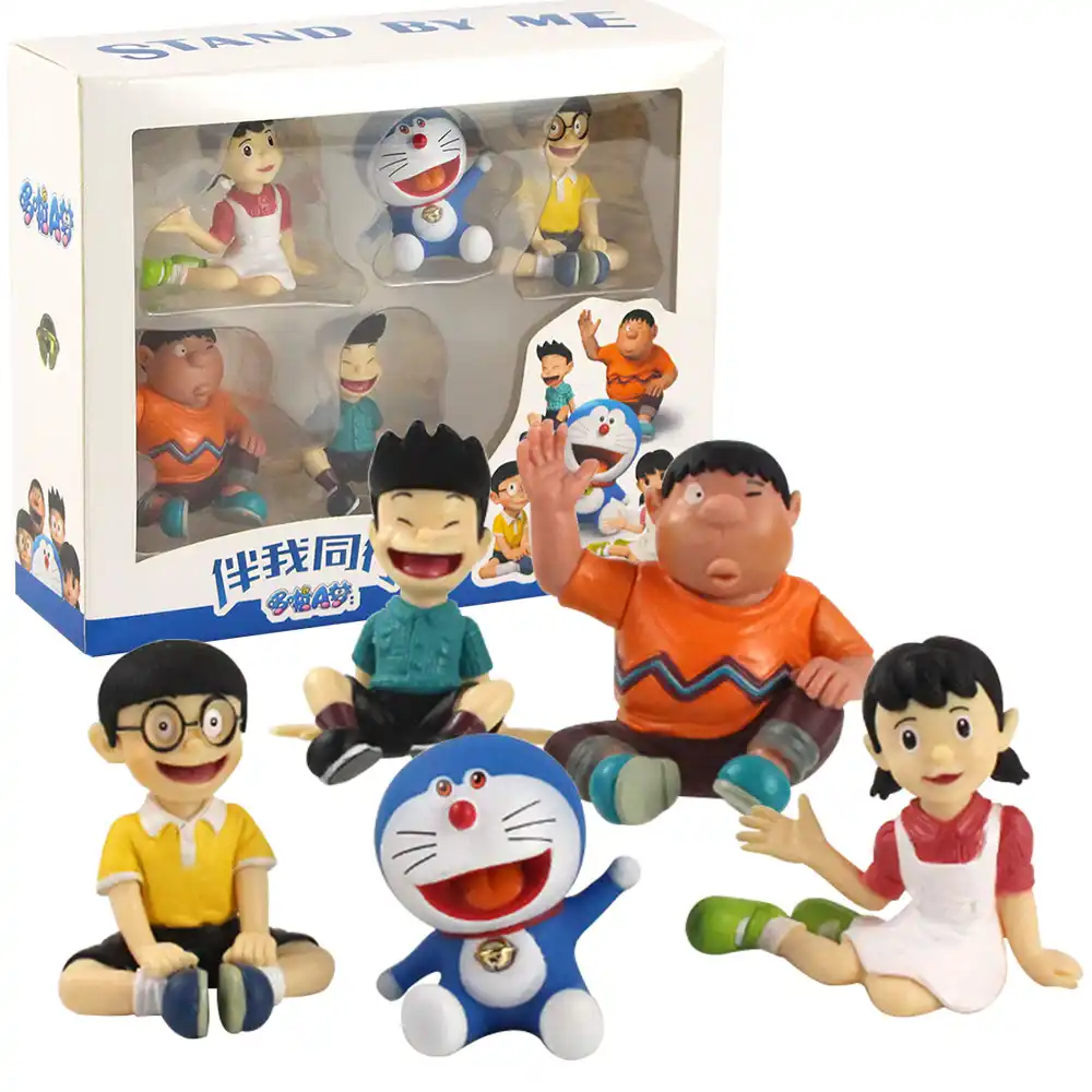 5 6 5cm 5pcs Set Anime Doraemon Shizuka Minamoto Nobi Nobita Suneo Honekawa Big G Pvc Action Figure Toys Doll Gifts For Children Aliexpress