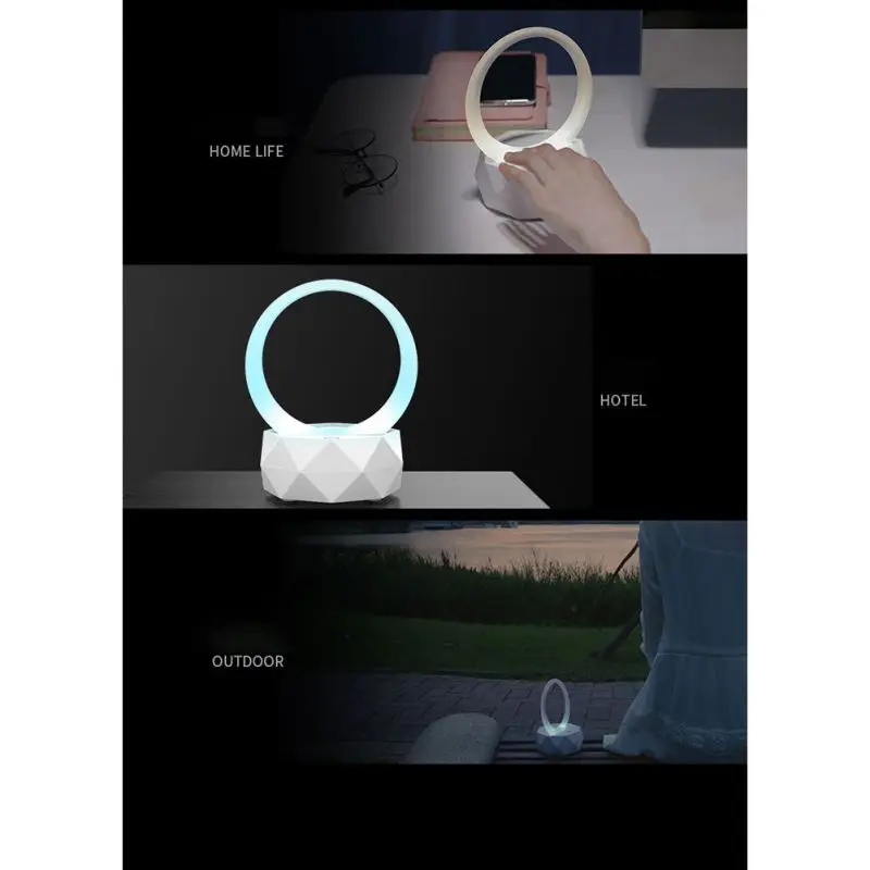 Y1 Bluetooth динамик модный светодиодный ночник Динамик Красочный Bluetooth стерео сабвуфер USB настольная лампа для рождественского подарка
