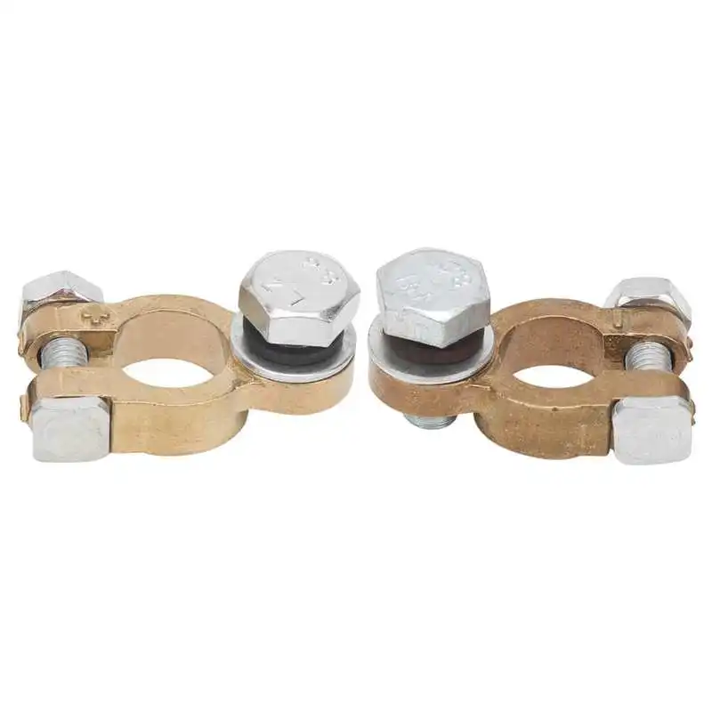 2pcs Car Battery Terminal Clamp Connector 300A Large Current M10 Single Screw for Automobiles Trucks battery terminals