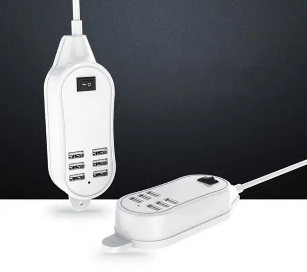 25 Вт/5А 6 usb портов для настольного телефона зарядное устройство сетевой адаптер для мобильного телефона планшета huawei xiaomi redmi