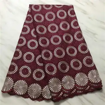 

factory offers2019 African High Quality Swiss Lace With stones Nigerian Dry cotton Lace For Christmas Party Dresses Winn316if
