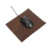 Crazy horse genuine Leather Large Size Mouse Pad Anti-slip Keyboard Table Cover Mice pad Gamer Deskmat For Laptop Computer 1