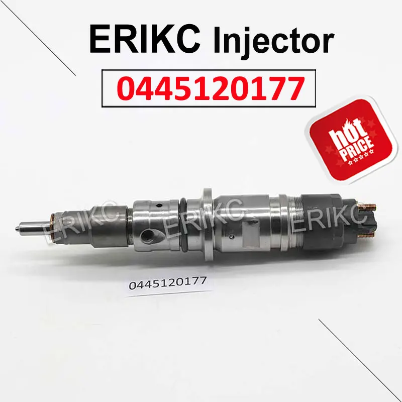 ERIKC 0445120177 Excavator Genuine New Injector 0 445 120 177 Diesel Parts Fuel 0445 For Bosch Dodge Cummins | Автомобили и
