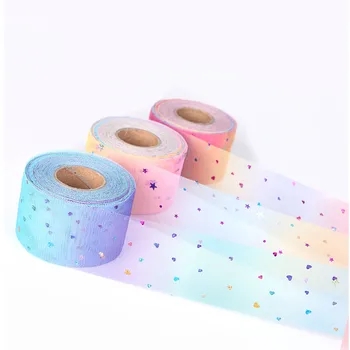 

50 Yard/Roll Witdth 6cm Chunky Glitter Fabric Tulle Wedding Craft Party Tutu Skirt Sequin Decoration DIY Bow Fabric