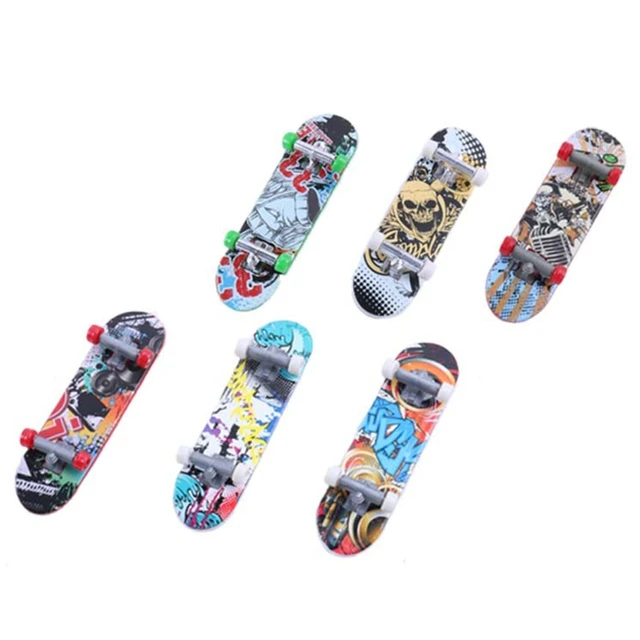 1Set MIni Finger Skateboard Fingerboard with Obstacles Set Kids Toy Novelty Gag 6