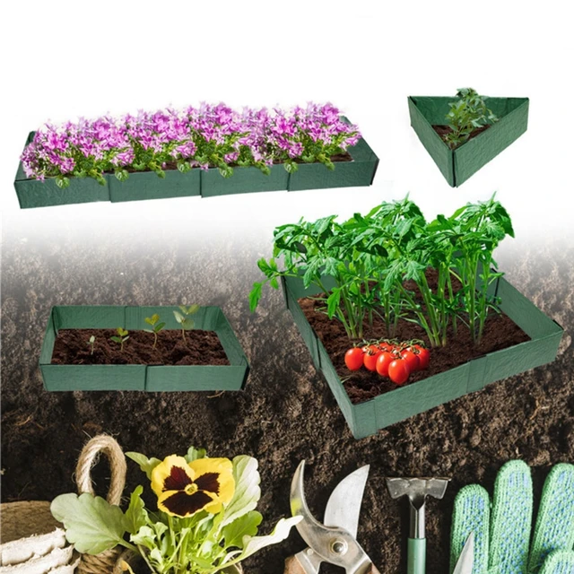 Pp Fonott, Megerősített Műanyag Kerti Dobozok, Nagyteljesítményű Ültetvényes Ágy Virágok Vagy Zöldségek Termesztéséhez - Image 2