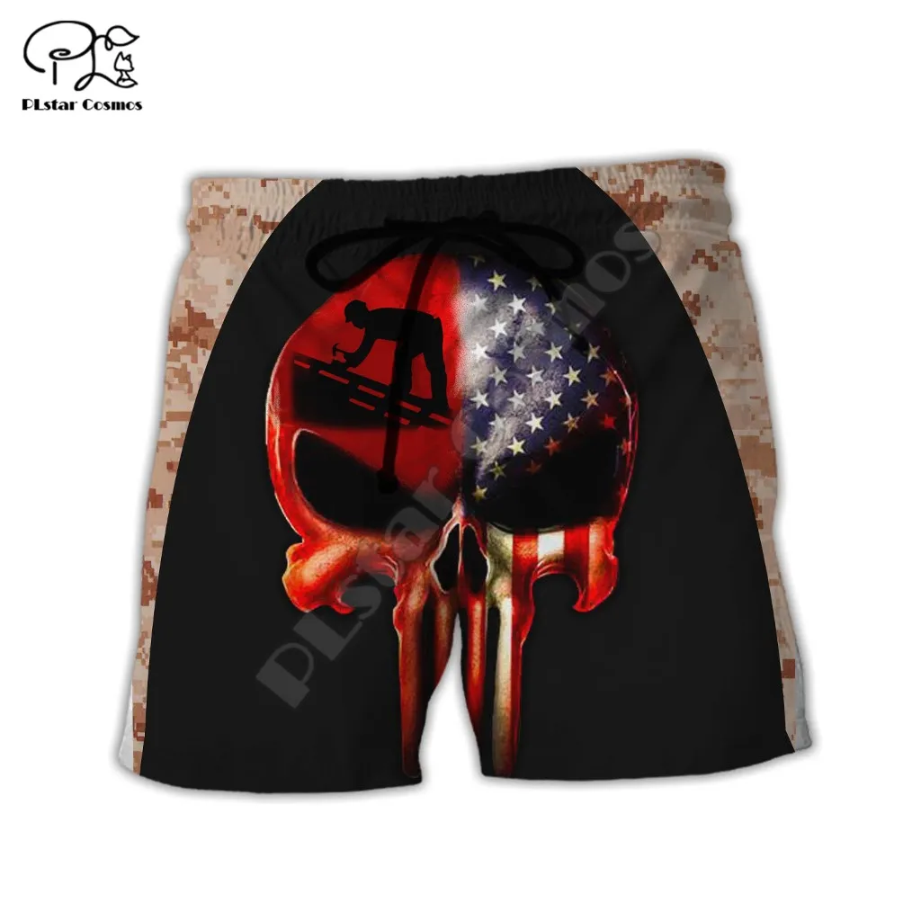 PLstar Cosmos Roofers Art Workers Architects 3D Printed 2021 Newest Fashion Summer Casual Men's Shorts Harajuku Loose Beach R28