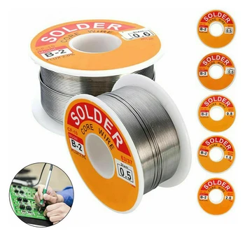 

Welding Tool Melt Core Solder Soldering Wires Electrical of Roll 0.5/0.6/0.8/1mm 63/37 Flux 45ft 50g Tin Lead Tin Wire Leaded