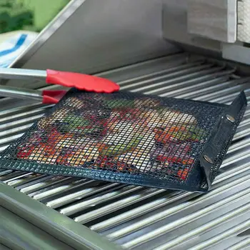 

Non-stick Teflon Barbecue Bag Reusable BBQ Net Bake Bag High Temperature Resistant Bag For Gas Charcoal Grill BBQ Supplies