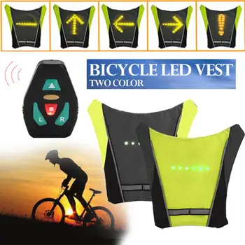 

Portable LED Glowing Parts Travel Lithium Battery Steering Light Backpack Riding Backpack Pendant LED Riding Vest Durable