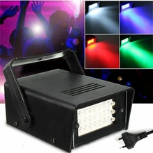 Светильник-вспышка 220 В, Рождественский Декор, светящийся диджейский стробоскопический светильник, сценический светильник, 24 светодиодный, 4 цвета, для клубов, свадеб, уличных пейзажей