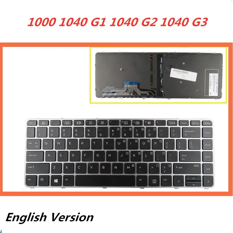 Английская клавиатура для ноутбука hp ELIteBook FOLIO 1000 1040 G1 1040 G2 1040 G3 сменная Клавиатура для ноутбука