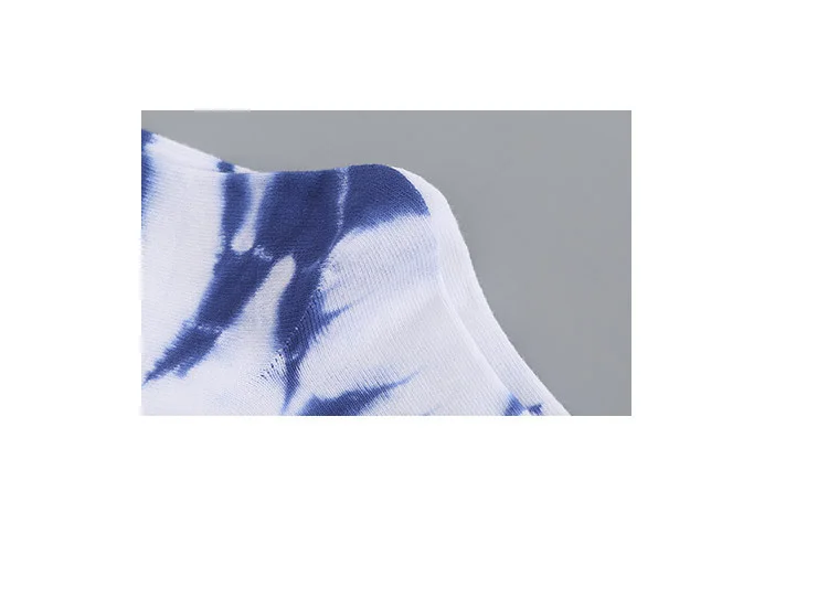 Autumn And Winter New Products Tie-dye Socks Women's Cotton Tube Socks Korean Personality Street Sports Style Basketball Socks