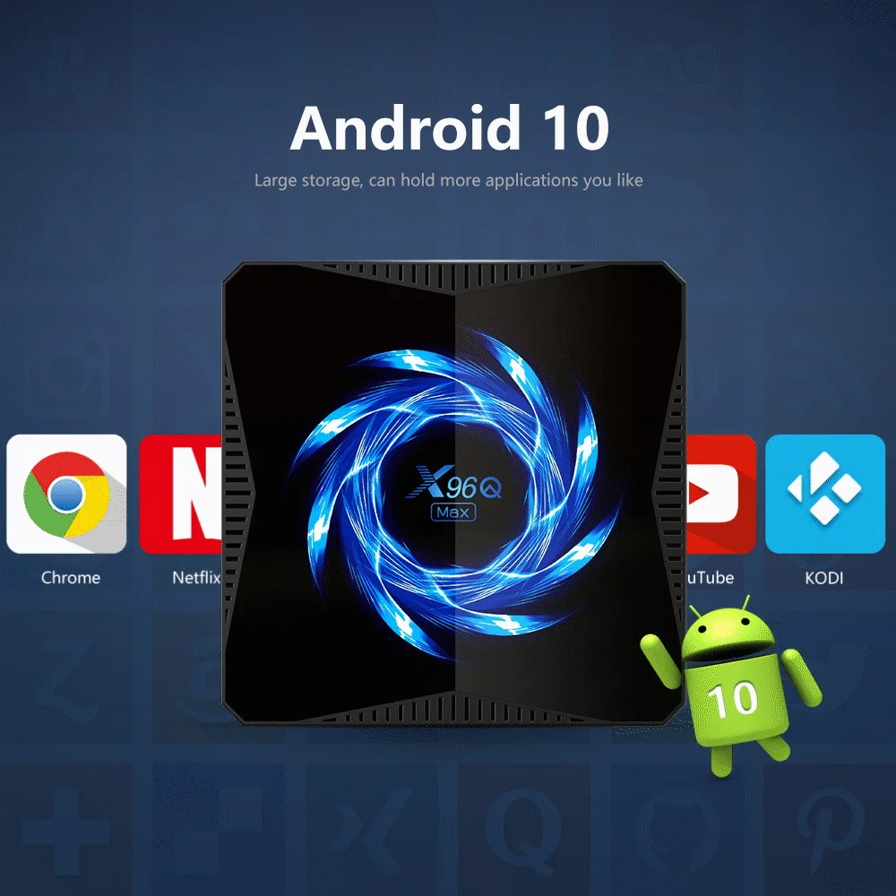 X96Q MAX Android 10 0 ТВ Box Allwinner H616 6K Bluetooth 5 2 4/5G двухъядерный процессор Wi Fi Google Voice