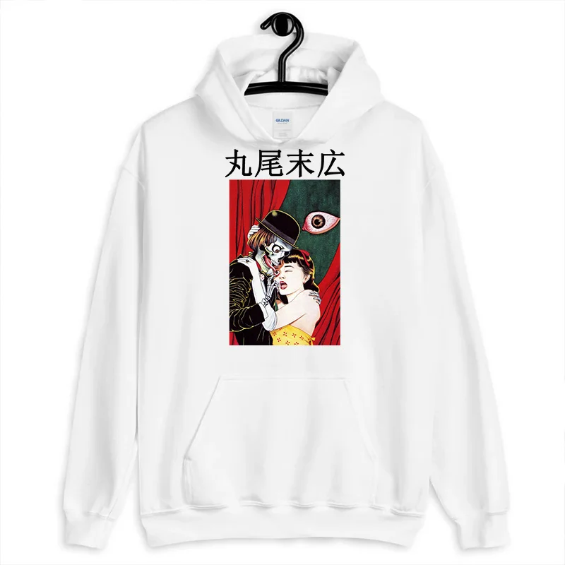 1 Eyeball Lick Suehiro Maruo культ Harajuku толстовки для мужчин японское аниме Манга ужас Auge Junji Ito Толстовка для бега Забавные футболки топы - Цвет: 1