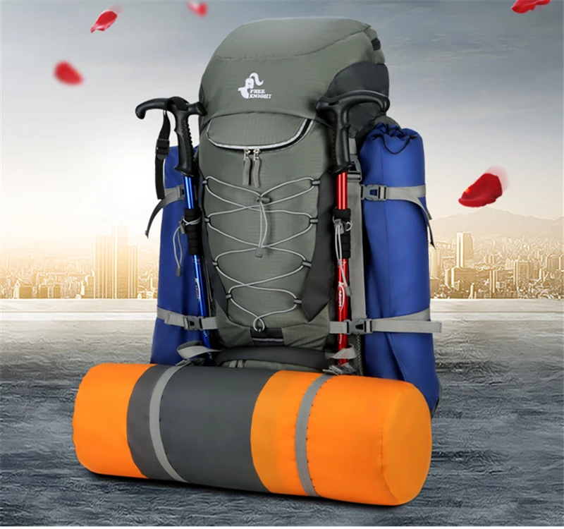 New 75L Large Capacity Climbing Backpack Sport Bag Waterproof Travel Rucksack Camping Hiking Trekking Backpack Molle Outdoor Bag