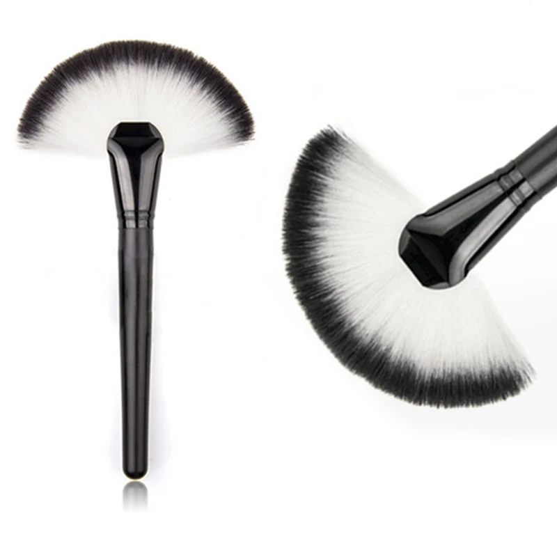 

ICYCHEER 1Piece Soft Goats Hair Makeup Large Fan Brushes Contour Powder Brush Foundation Eyeshadow Facial Makeup Brushes