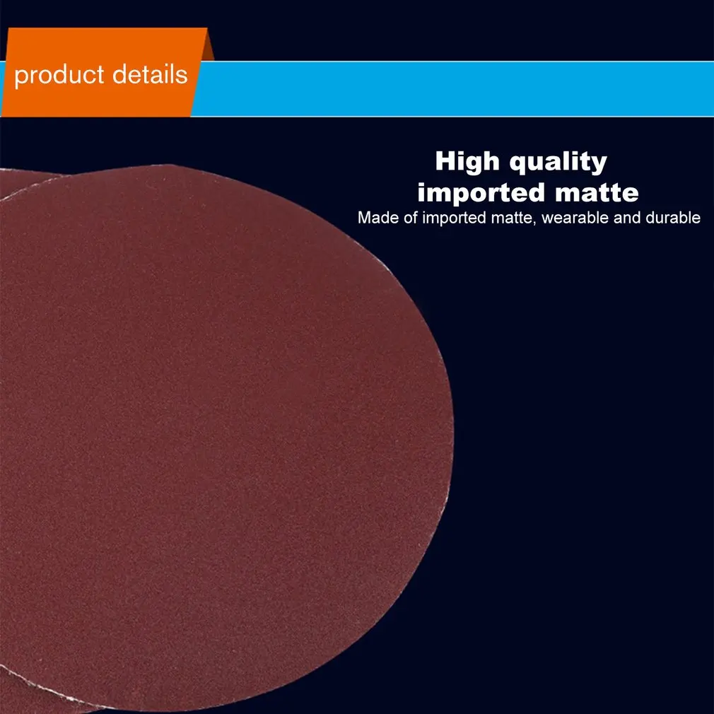 40PCS 5 inch 125mm Sanding Disc Round Sandpaper Polishing Disk Sand Sheets 60-180 Grit for Polishing Cleaning Tool