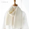 white wool scarves women winter knitted scarf adults thin warm short scarves adults solid color 2