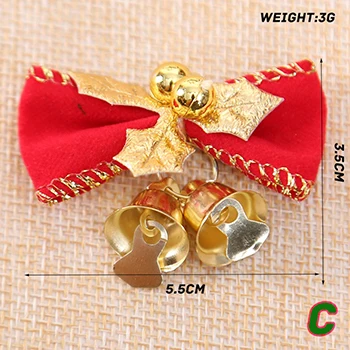C DIY Рождественский металлический шар Jingle Bells орнамент Рождественская елка украшение Санта-Клаус Moose Снеговик ремесла подвеска ручной работы - Цвет: C
