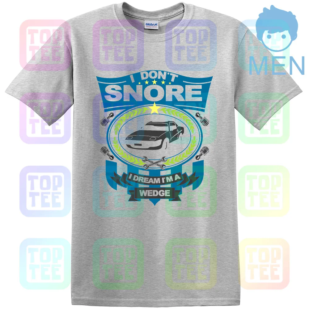 Серый Herren футболка с изображением автомобиля-I don't snore I dream I'm a WEDGE Triumph TR7 Classic Retro - Цвет: Серый