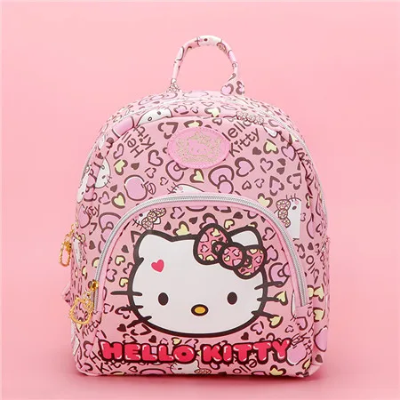 Популярный мини детский рюкзак HELLO KITTY, дамская сумка для отпуска, рюкзак из искусственной кожи с мультяшными буквами, изысканная модная парусиновая школьная сумка - Цвет: Style3