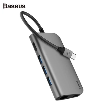 

Baseus Almighty HUB Dock Expansion for Notebook Portable type C with Interface gigabit network Cable HUB USB