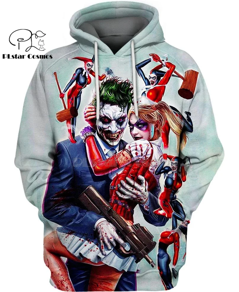 PLstar Cosmos dc comic haha Джокер Харли Куинн 3d толстовки/рубашка/Толстовка зима осень длинный selvee Harajuku streetwear-24