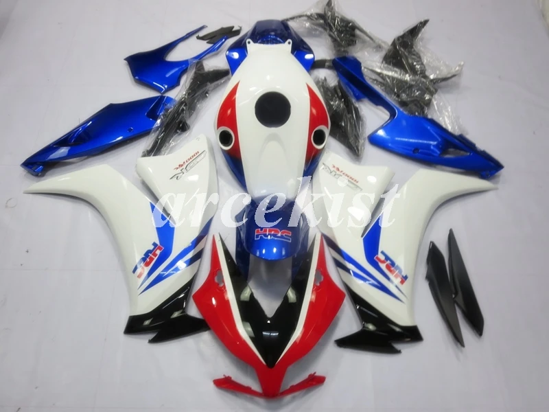 ABS Полный обтекатели Наборы Подходит для HONDA CBR1000RR 2012 2013 для детей возрастом 12, 13, 14, 15, 16 CBR1000 1000RR тела комплект синего и белого цвета