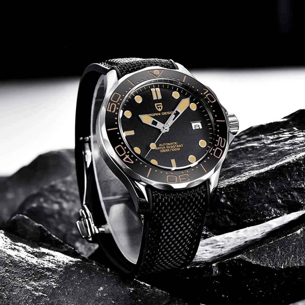 

Часы мужские механические, с автоподзаводом, с подсветкой, из стали, Япония, 2021