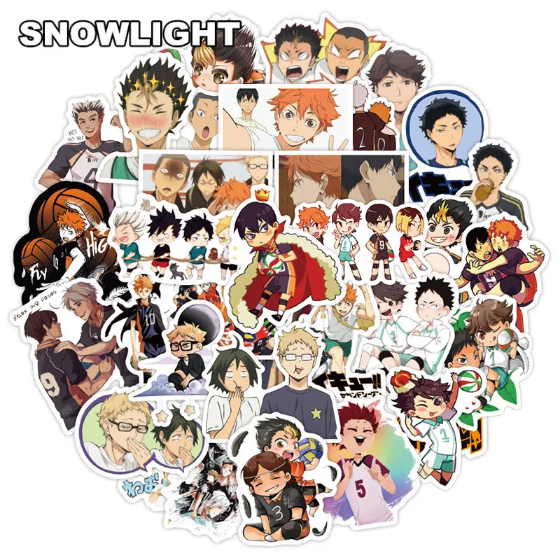 10/30/50/96pcs/lot Cartoon Anime Haikyuu Waterproof Graffiti Stickers For Laptop Luggage Motorcycle Skateboard Bicycle Scrapbook