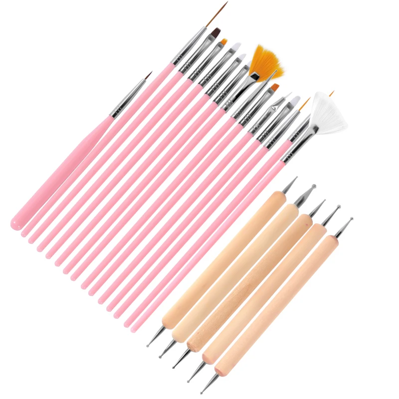Профессиональная Кисть для дизайна ногтей и точечная ручка рисование линий УФ