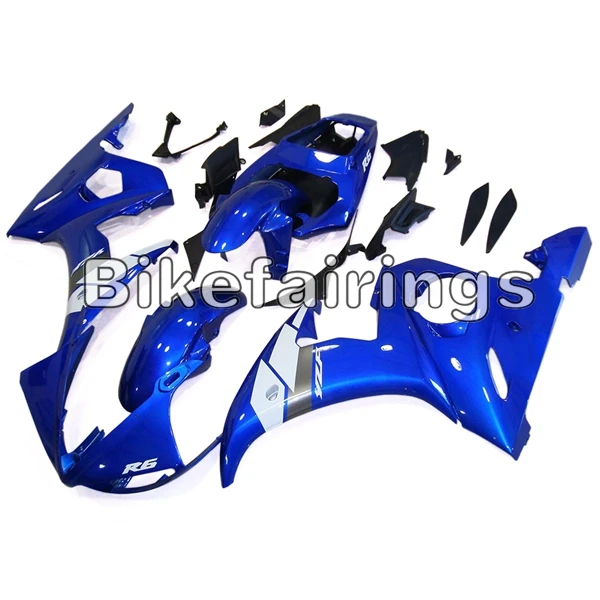 Полный комплект обтекателя Для Yamaha YZF-600 R6 2003 2004 2005 YZF R6 03 05 ABS пластиковые детали для мотоцикла блеск капота синий обтекатели