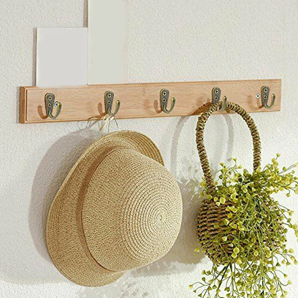 Wall Organizer Hook Wall Mount Hooks Multi Purpose Hooks 20pcs Wall Mounted Hook Single Robe Coat Hat Key Hanger with 40 Pieces Screws Home Storage Hook Organize Hooks