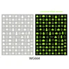 Halloween Series Nail Sticker Collection Skull Head Night Glowing Ghost Bat Nail Slider 10PCS 5
