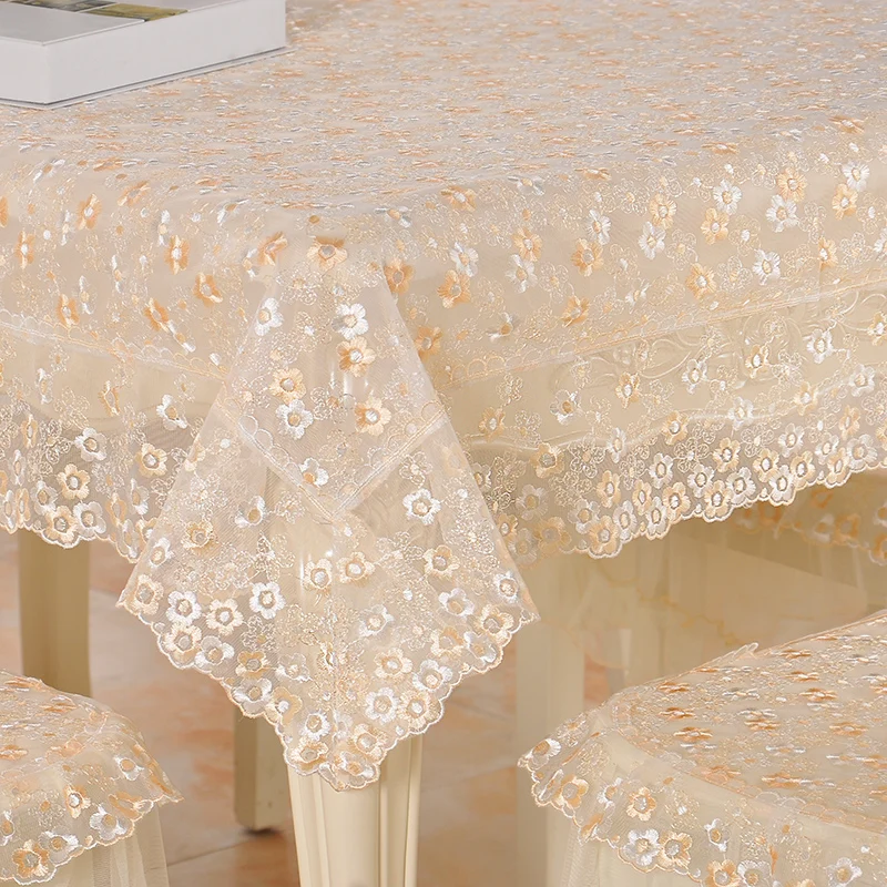 Скатерть для чайного столика с вышивкой прямоугольная скатерть подушка Набор