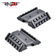

Tactical Dual 45 Degree Side Flashlight Base Bracket Aluminum Alloy Material Fit 20mm Picatinny Rail Airsoft Rifle Weapon