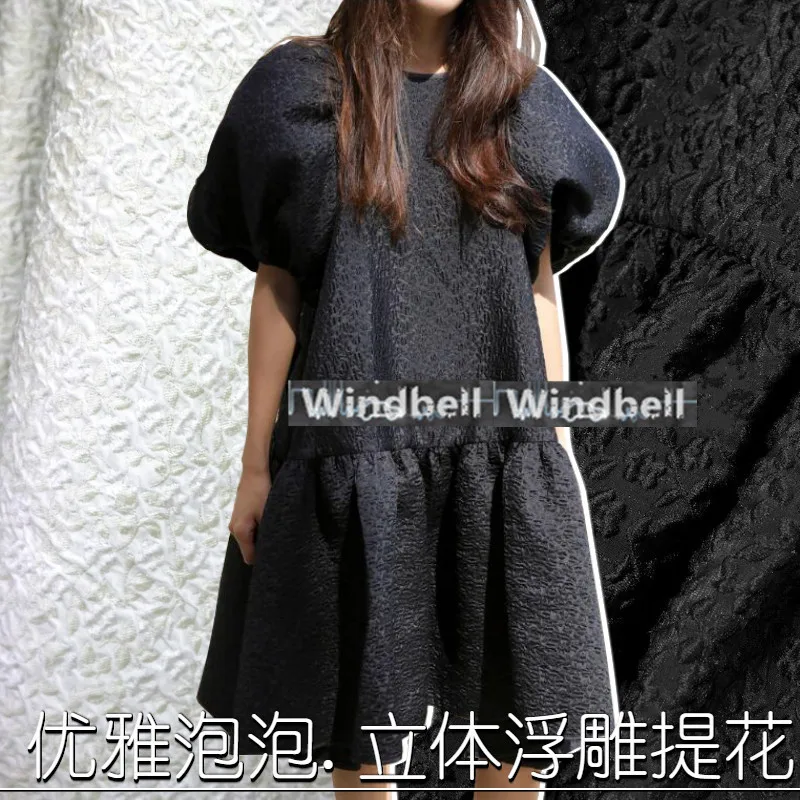 100 см* 133 см/шт. Европейский и американский тисненый цветок крашеная пряжа жаккардовое платье пальто одежда ткань