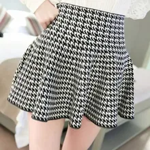 6 цветов эластичные полосатые трикотажные юбки с высокой талией осенние зимние юбки женская уличная мини-юбка Элегантная Дамская одежда