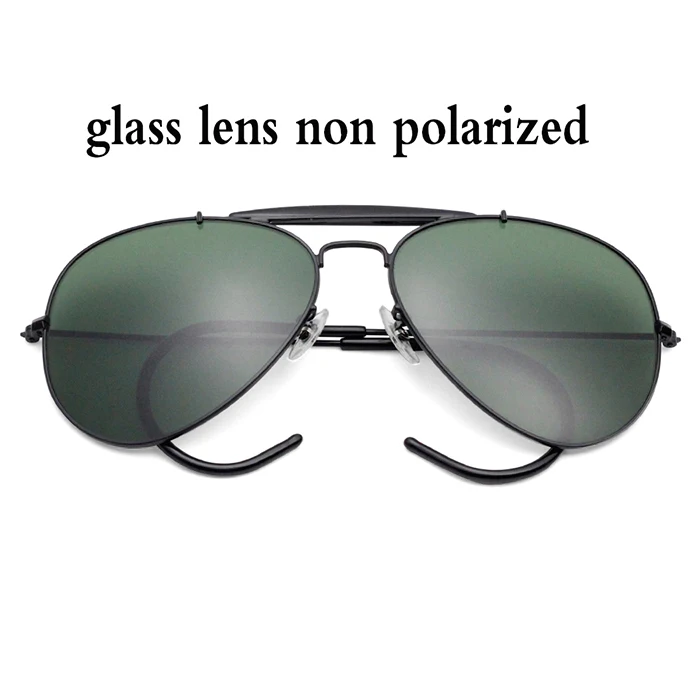 black g15 glass 3030 солнцезащитные очки, градиентные, поляризационные, 58 мм, стеклянные линзы, для мужчин и женщин, зеркальные, очки пилота, sol gafas, UV400, для улицы, ремесло - Цвет линз: black g15 glass