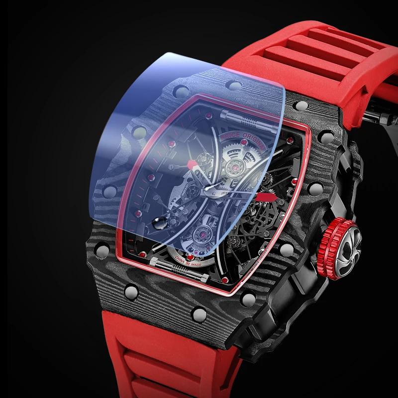FEICE Luxury  Skeleton Watch Automatic Mechanical  Watches for Men Creative Fashion Sport  Waterproof  Watch Clock FM602N 2