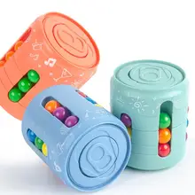 Cube anti Stress à main, petit haricot magique, fossette Simple, anti Stress, jouets pour enfants adultes, cadeau