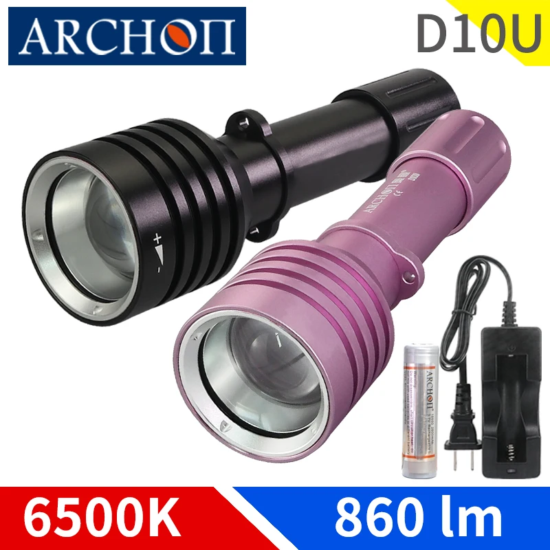 ARCHON D10U зум освещение фара Искатель Подводная Водонепроницаемая 60 м погружение