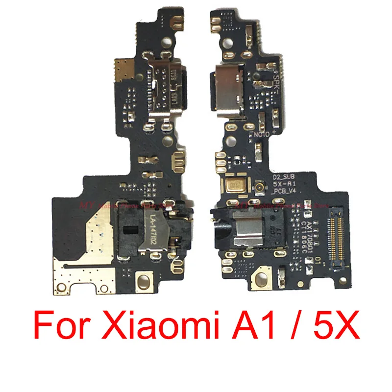 

For Xiaomi 5X A1 USB Charger Charging Port Board Dock Flex Cable For Xiaomi Mi A1 5X MIA1 MI5X Spare Repair Parts