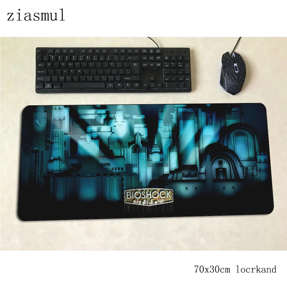 Коврик для мыши bioshock gamer, 70x30 см, игровой коврик для мыши, модный коврик для ноутбука, милый коврик для мыши, игры, HD узор, геймерские коврики, геймпад