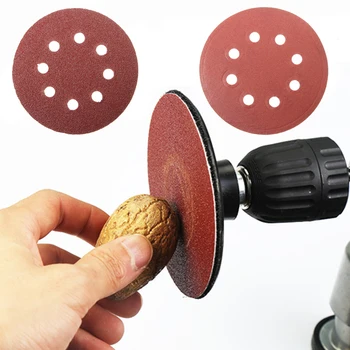 

50Pcs 60/80/100/120/240 Grit Sander Disc Sandpaper Sheet Hook Loop Sanding Disc Sanding Disk for Sandpaper Grinding Disc Set