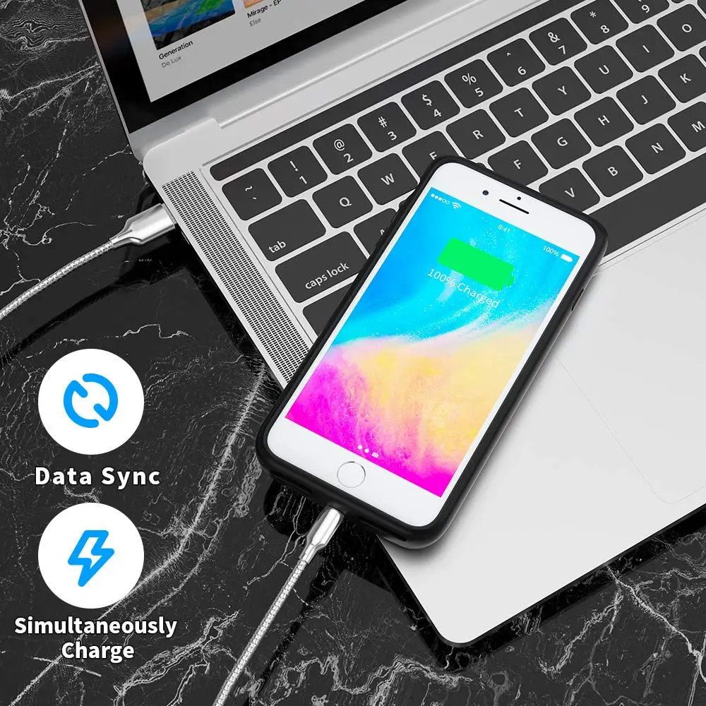NEWDERY батарея чехол для iPhone 7 Plus 8 5000mAh Беспроводная зарядка 7plus 8plus 5 дюймов черный|case