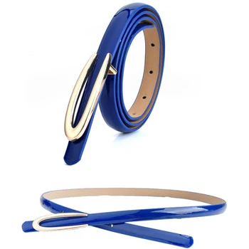 

High Quality Waistband Korean Version Waist Belts Women Patent Leather Metal Belt Feminino Cinturones clothes accessories 5Color
